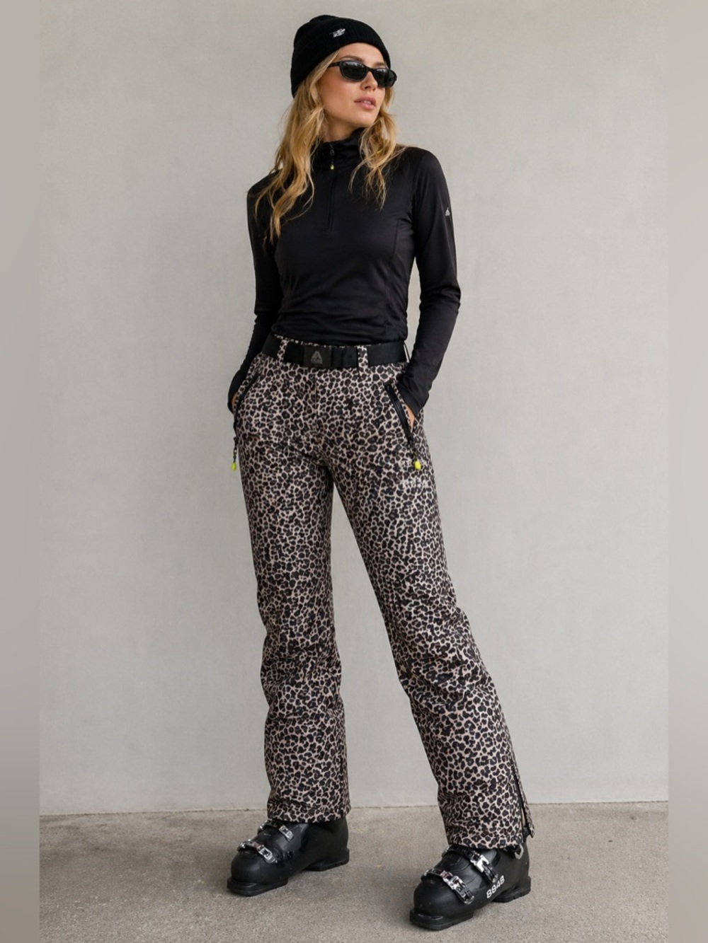 8848 Altitude WEI WS Leopard Print Softshell Ski Pants Women’s Size 36/31 15W